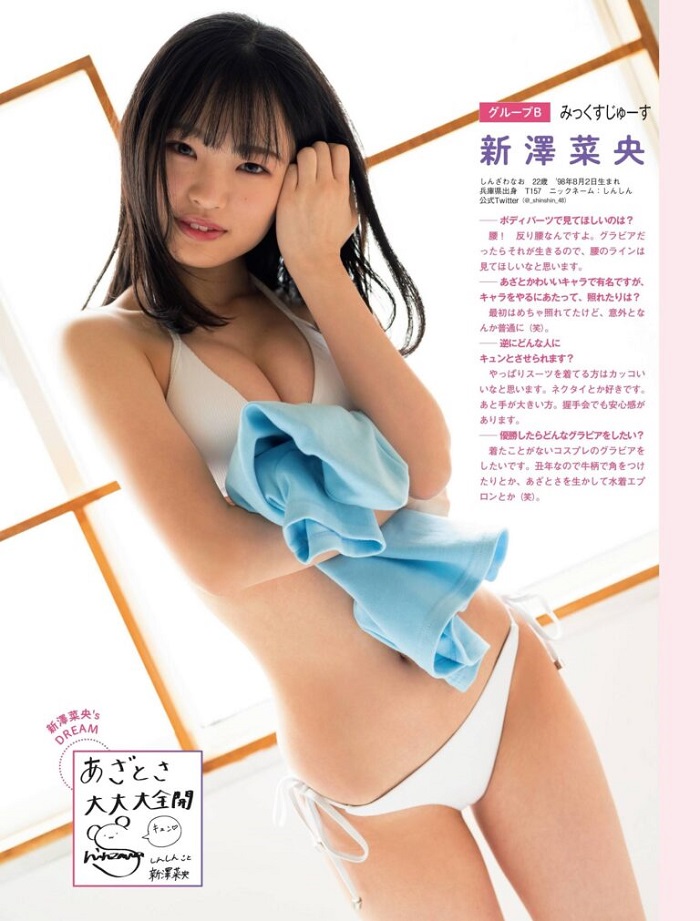 新澤菜央 胸 おっぱい 巨乳 グラビア エロ 写真集 インスタ NMB48