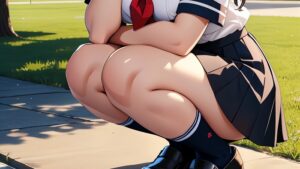 【画像】しゃがみJKのお尻触りたい放題ｗｗｗｗｗｗｗｗｗｗｗ