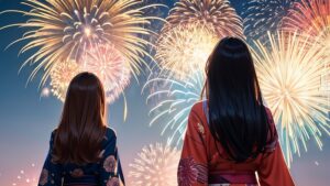 【画像】テレ東の花火中継に国宝級の浴衣美少女が現るｗｗｗｗ