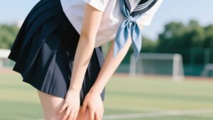 【画像】JKの白パンティに食い込んだお尻ｗｗｗ