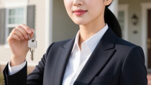 【画像】おっぱいがデカすぎる不動産営業女性、おっぱいがデカすぎる事を武器に不動産を売りまくるｗ