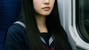 【画像】電車内でJKがパンチラwww