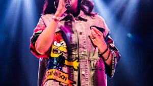 【画像】ビリー・アイリッシュ(24)さん、ライブでマンスジがくっきり見える衣装を着て炎上